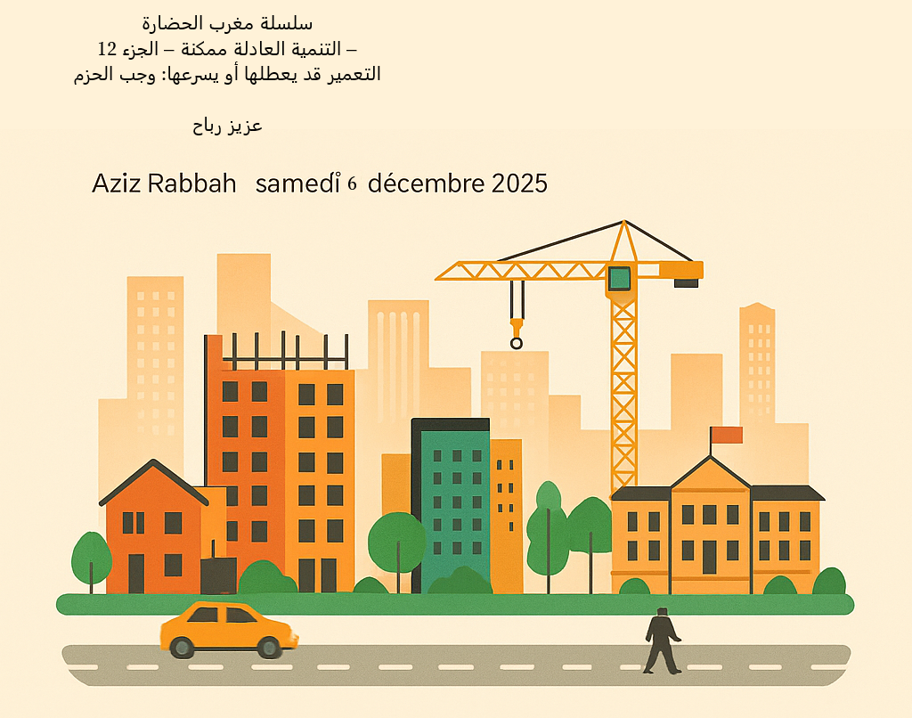 Série : Le Maroc, civilisation – Le développement équitable est possible… L'urbanisme peut soit le freiner, soit l'accélérer (Partie 12)